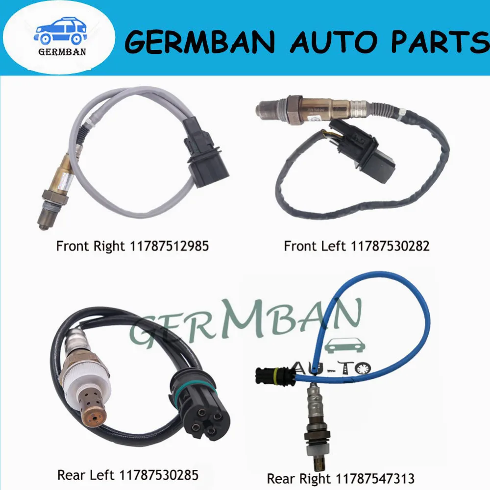 

4PCS 11787530285 11787547313 11787530282 0258007273 Upstream&Downstream Oxygen Sensor For 2006-12 BMW 320I E90 X3 E85 E87 3.5L