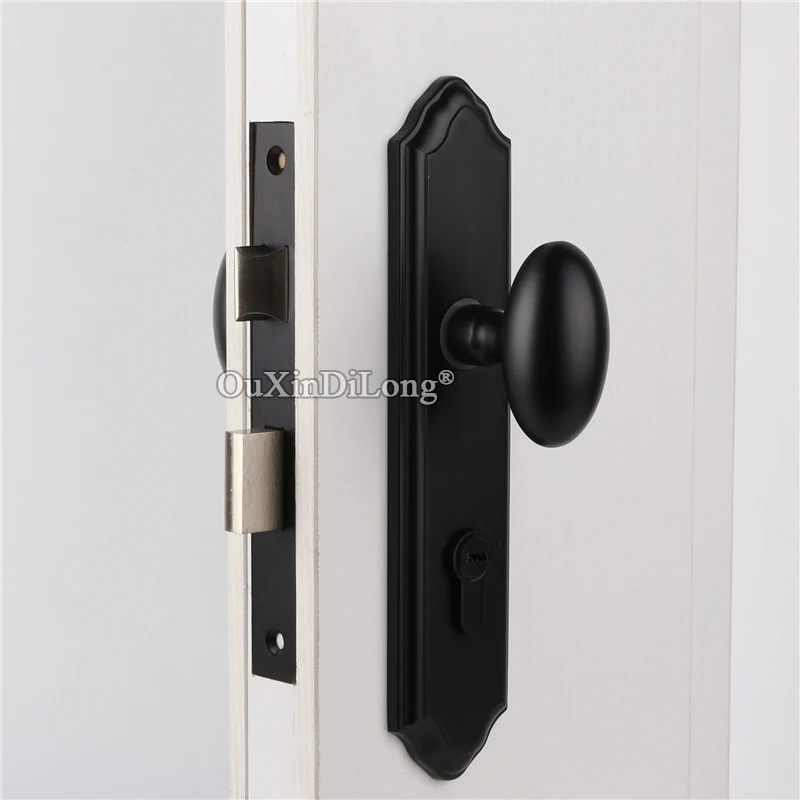 High-end Luxury European Heavy Mortise Door Lock Set Interior Livingroom Bedroom Bathroom Silent Door Knobs Lock with Key/No Key