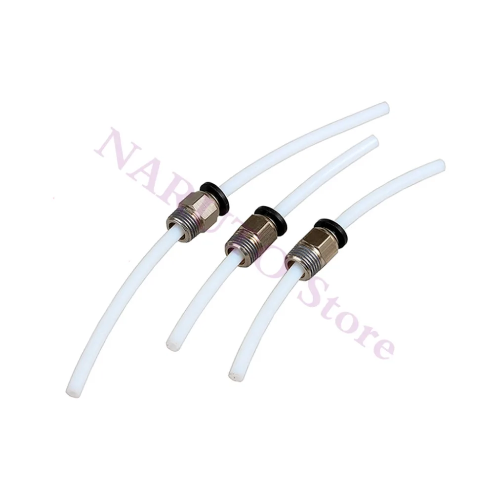 

5pcs Straight Through Pneumatic Connectors PC4-01 / PC6-1 PTFE Tube Quick Coupler Fittings For 3D Printer V5 V6 Hotend