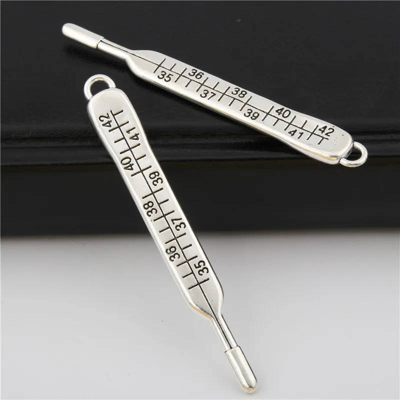 5pcs  Metal Thermometer Charms DIY Jewelry Accessories Pendant Charms For Jewelry Making A2888