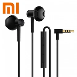 Original Xiaomi Earphone Dual Driver headphones with Mic gaming headset for iPhone 8 7 Plus Samsung Mobile Phone tablets PC