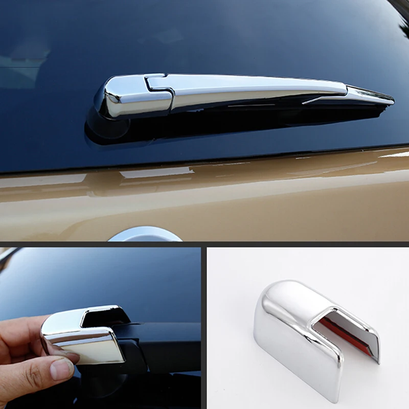 

3pcs ABS Chrome Car Rear Wiper Strip Cover Trims Car Styling exterior Accessories For Nissan Navara NP300 2015 2016 2017 2018