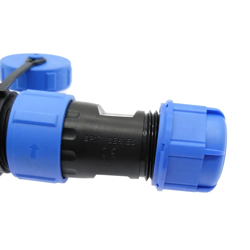 SP1710 Waterproof connector SP1711 docking IP68 2 pin power cable connector SP17 3pin 4pin 5pin 7pin 9pin