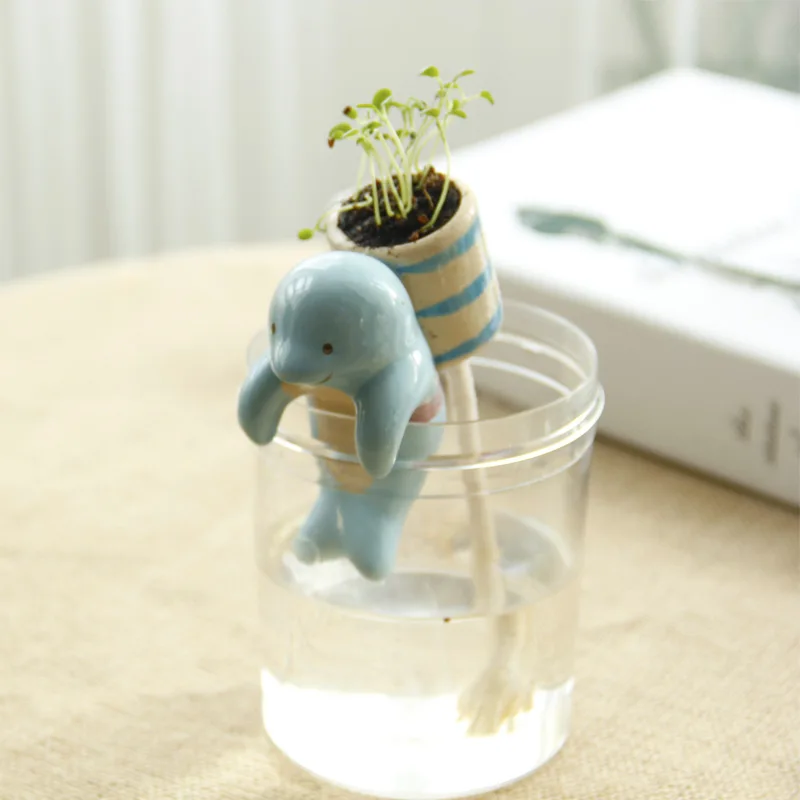 Polar Cup passenger Creative Desktop automatic water Potted plants sprouting pet pot zakka wind customized gifts