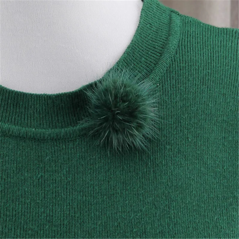 Charm Pompom Brooch For Women Girls Gifts Cute Fur Fluffy Ball Brooches Collar Pins Jewelry Backpack Badge Accessories