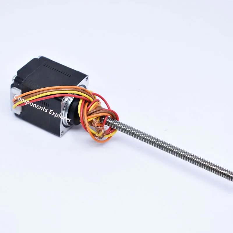 Nema11 34mm Linear Stepper Motors,100mm Length, TrTr5*2 Acme Leadscrew Threaded