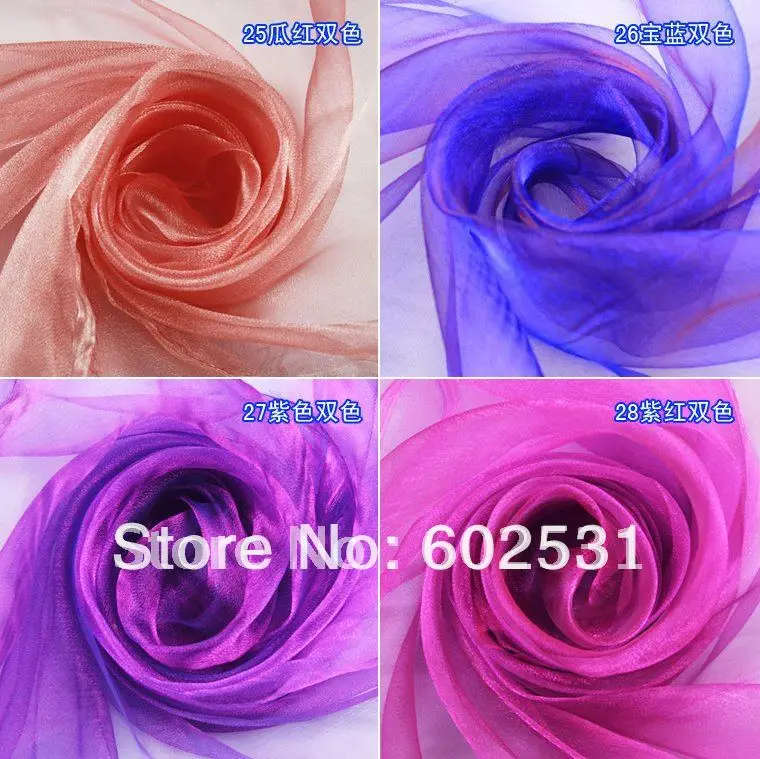 

SPR 150cm width-double color snow yarn pearl yarn stage arch decorative yarn purple wedding decoration