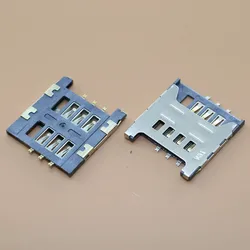 YuXi 1 stks/partij Sim-kaart socket Slot Houder Lade Vervanging Onderdelen voor Samsung GT E1200M E1200 I519 I939D I939i