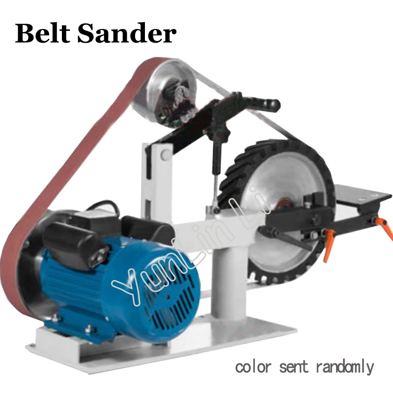 High Speed Belt Sander 2100 * 50mm Polishing Machine Knife Grinder Aluminum Pieces Safety Grinding Machine