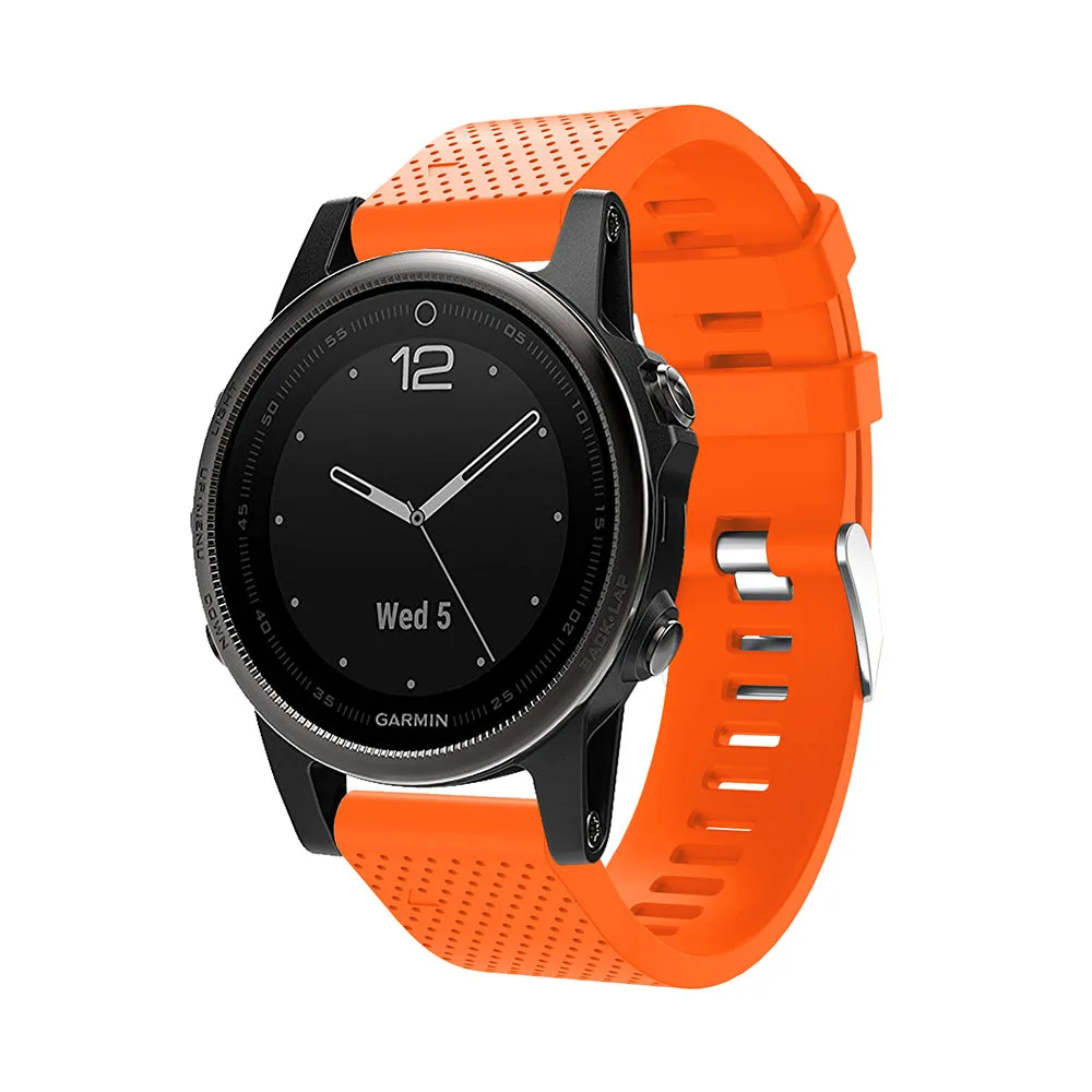 Behua pulseira de relógio 20mm, pulseira para relógio garmin fenix 5S plus 6s 6s pro com liberação rápida de silicone e fácil ajuste