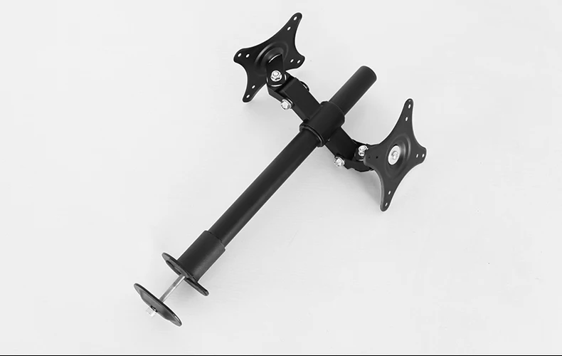 デュアルlcdledモニターホルダー背中合わせデスクトップグロメットマウントディスプレイスクリーンラックtvマウント