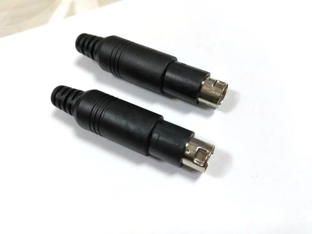 10pcs lot Mini DIN 9 pin male connectors