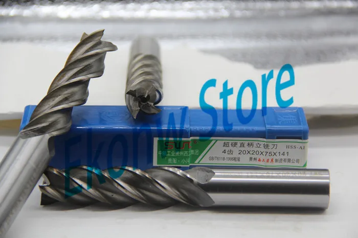 Four 4 Flute HSS & Aluminium End Mill Cutter Extended lengthening Long CNC Bit 3 4 5 6 7 8 9 10 11 12 13 14 15 16 17 18 20 22 25