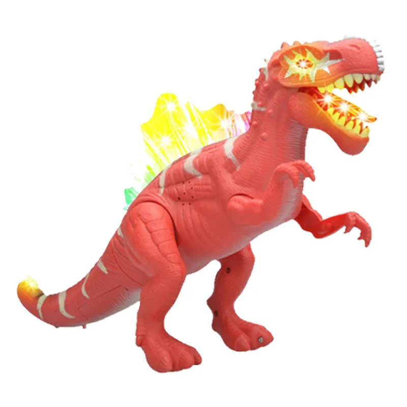 6630 electric spiny dragon simulation electric dinosaur model will walk Luminescence Sound toy for children gift Electronic pet