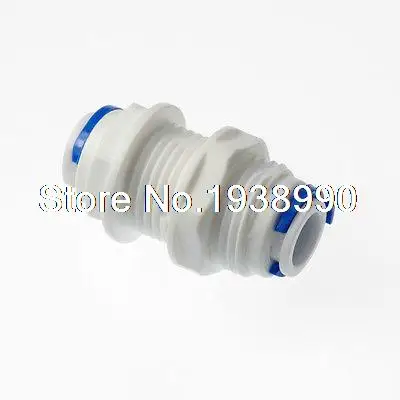 

2PCS 3/8 inch Tube RO Water Male White Fittings Bulkhead Quick Connector BSP