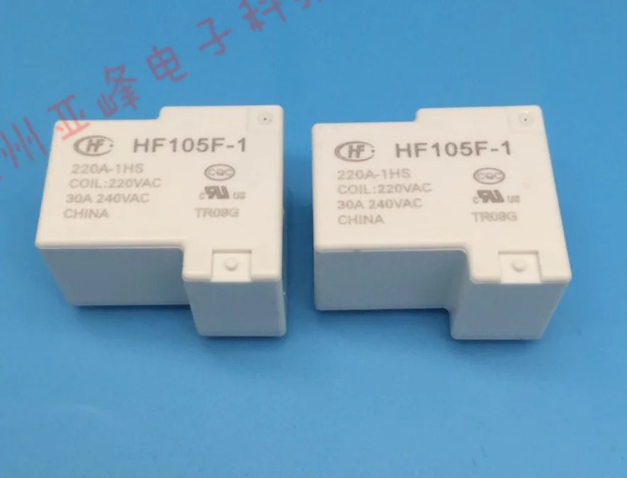 

Free Shipping 100% new original relay 10pcs/lot JQX-105F-1-220A-1HS JQX-105F-1 220A-1HS HF105F-1 220A-1HS 4PIN 30A