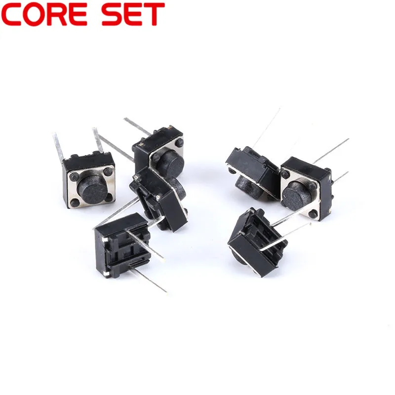 20Pcs/Lot 6x6x5MM 2PIN Tact Micro Switch Touch Button Self-reset Button 6*6*5mm keys button DIP