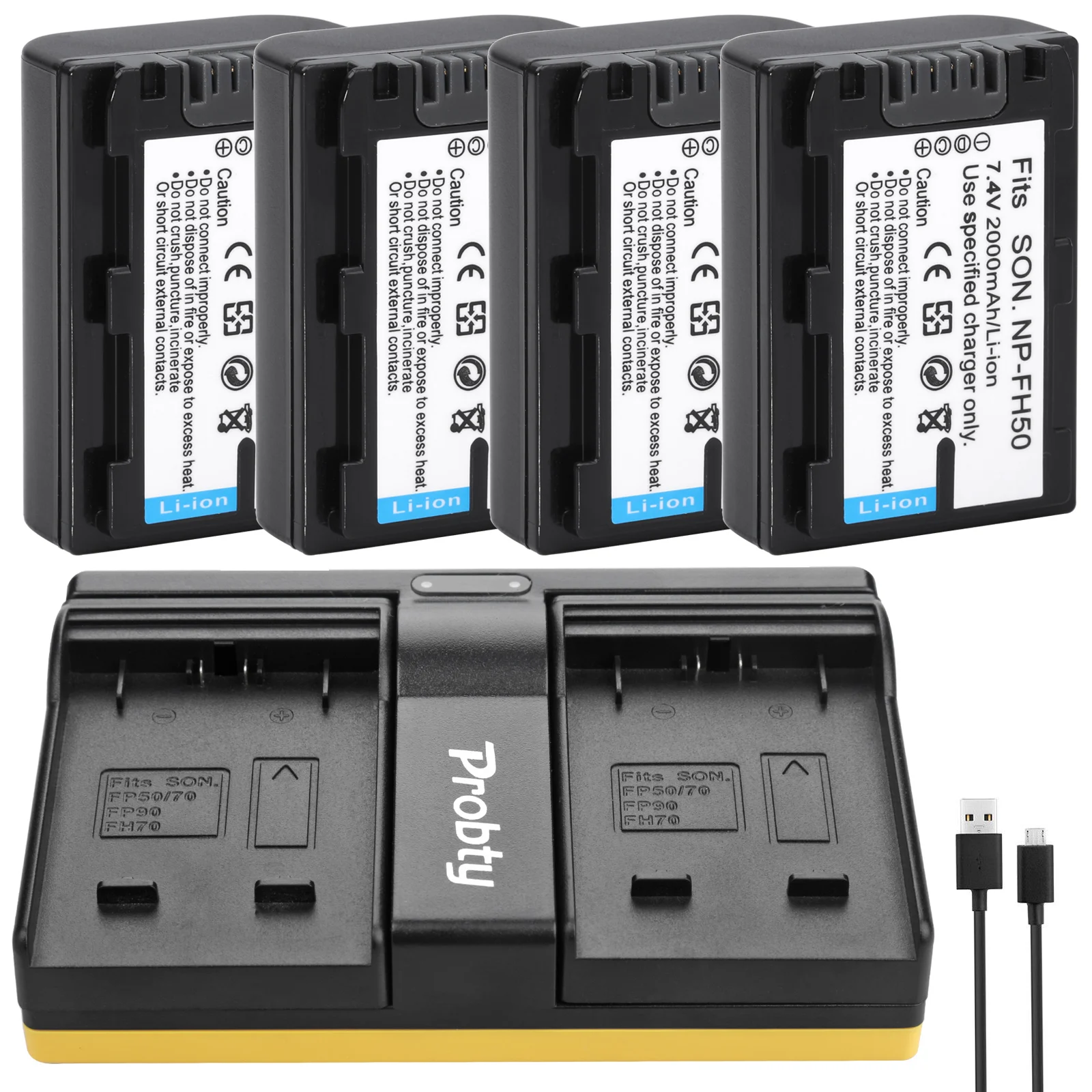 NP-FH50 Battery + Charger For Sony NP-FH40 DSC-HX1 HX100V DSLR A230 A330 DCR-DVD205  DCR-DVD305  DCR-DVD308  DCR-DVD403