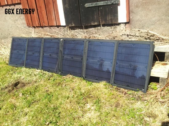 

GGX ENERGY 5pcs/lot 60W/18V Foldable Solar Panel+Solar Controller+Crocodile Clip to 12V Battery+10 Connectors Charging Laptop