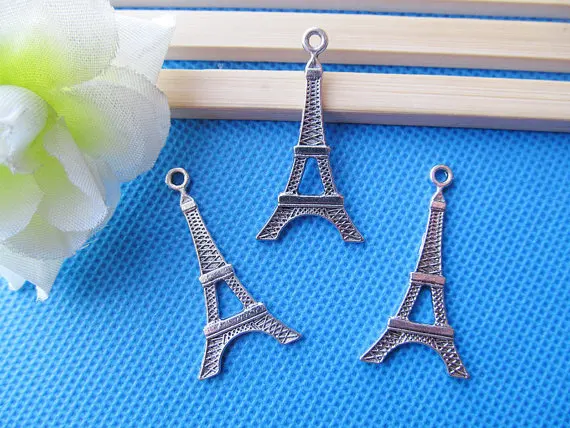 

200pcs Antique Silver tone/Antique Bronze Hollow Eiffel Tower Frame Connector Pendant Charm/Finding,DIY Accessory Jewelry Making