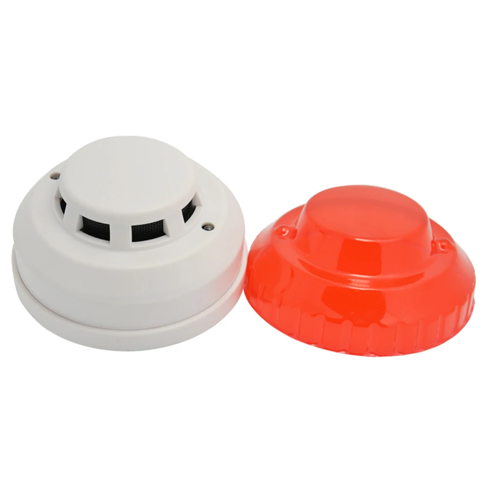 1 PCS 12VDC Indoor Use Ceiling Smoke Detector 4 Core Cable Fire control Alarm Sensor NC NO Relay Signal Output Options