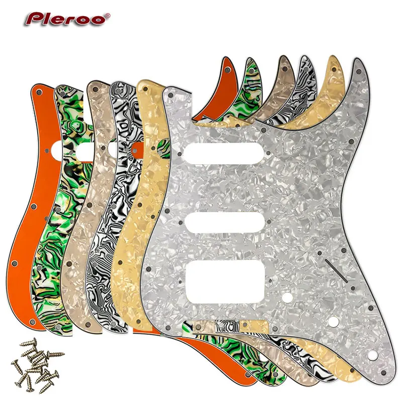 Pleroo Guitar Parts-per USA \\ messico Fd Strat 72\'11 foro per vite Standard St Humbucker Hss chitarra battipenna piastra antigraffio