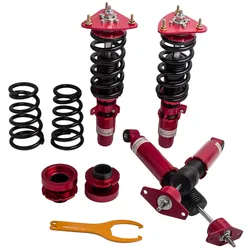 4pcs Coilover Suspension Spring Kits For Mazda 3 04-13  Adjustable Height Shock Absorber Strut Top Mount Front Rear