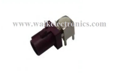 PCB mount FAKRA male right angle connnector, FAKRA male right angle for PCB mount, code D