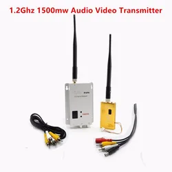 FPV 1.2Ghz 1.2G 8CH 1500mw Wireless AV Sender TV Audio Video Transmitter Receiver For QAV250 250 FPV Quadcopter