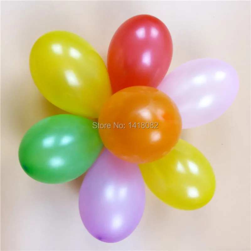 

500pcs NO3 mixing small balloons Inflatable water gun can target a small apple ball toy balloon Hot !