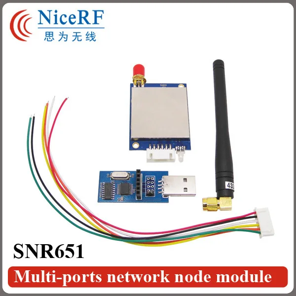 2pcs/pack  SNR651 470MHz RS485 Interface Embedded  Multi-ports Network Node Module for Wireless Networking Data Transmission