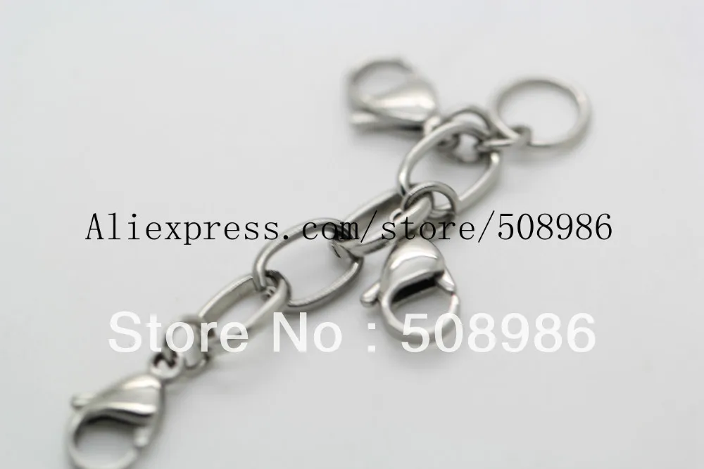 20pcs floating charm stainless steel locket extender for memory living glass locket Xmas gift keepsake,no locket included