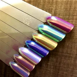 TCWB222 New Arriving Unicorn Powder Mermaid Nail Art Aurora Chrome Pigment best effect for nail Art or other deco