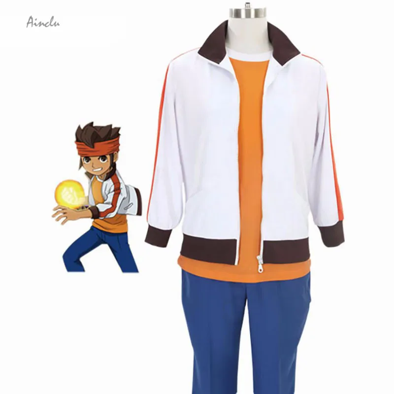 Ainclu Free Shipping Costume Inazuma Eleven Endou Mamoru Anime Cosplay Costume For men Costume and Adult costume