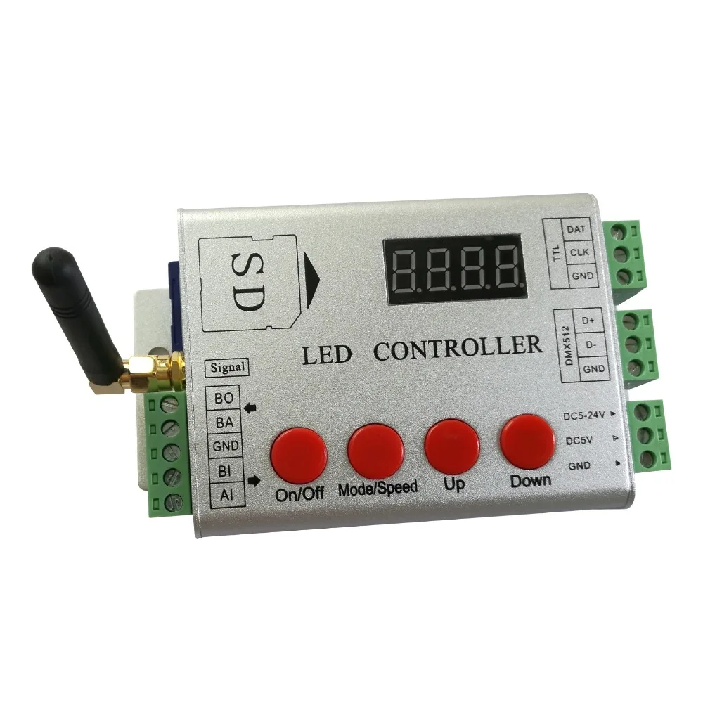 Imagem -02 - Bluetooth Led Pixel Controller Dimmer Digital Suporte Dmx Console Suporta os Programas Apa102 Ws2812b Ws2811 Dmx512