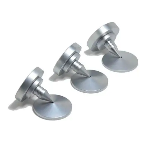 8 Sets 35mmx37mm Copper Speaker Spike Isolation Spike Stand Foot Speaker Cone Spike Base Pads