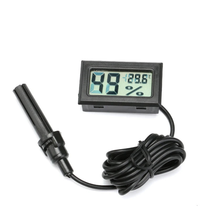 Mini LCD Digital Thermometer Hygrometer Thermostat Indoor Convenient Temperature Sensor Humidity Meter Gauge Instruments Probe