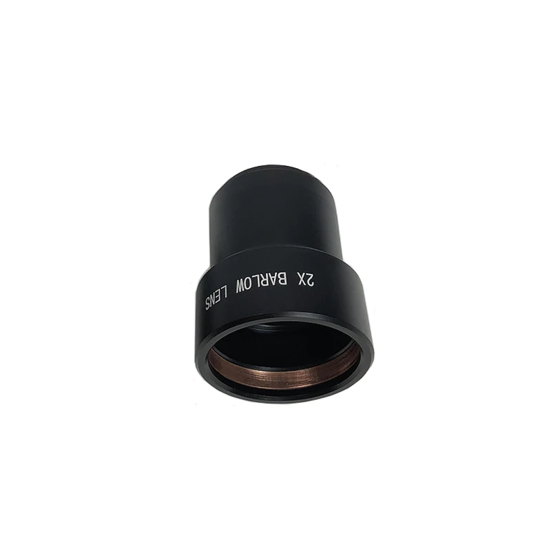 2inch 2X Barlow Lens for Astronomical Telescope Eyepiece Aluminium Alloy Frame FMC Coated Optical Glass Lens with Copper Ring