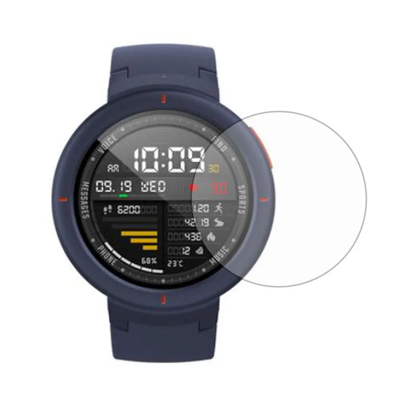 Protector de pantalla de vidrio templado para Xiaomi Huami AMAZFIT Verge 3 /Verge Lite, reloj deportivo inteligente, película protectora transparente