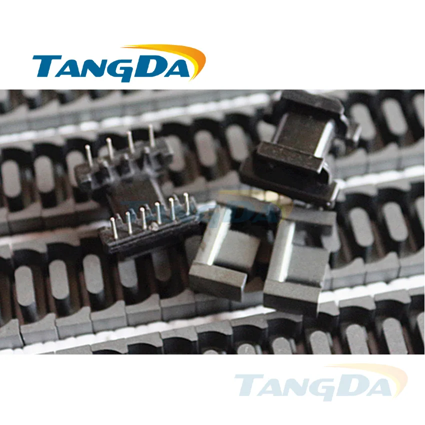 

Tangda EPC17 катушка сердечника 4 + 6pin 10p EPC DIP магнитный сердечник + скелет PC40 мягкий ферритовый трансформатор с сердечником горизонтальный