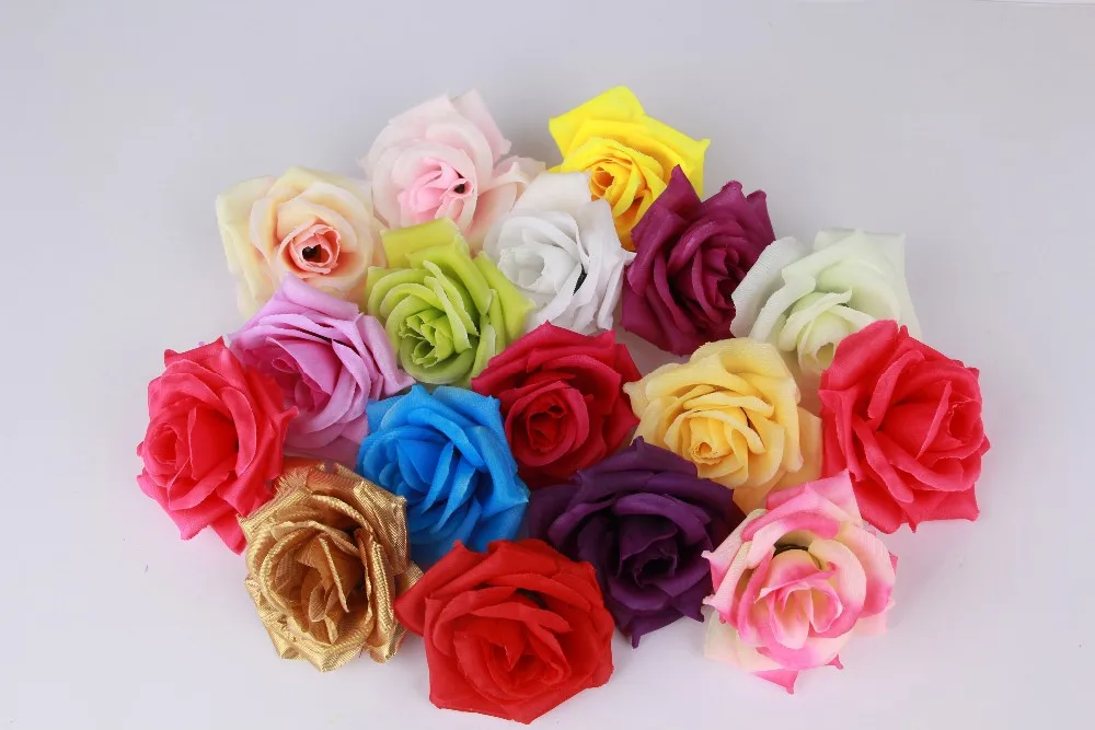 Wholesale New  40x40cm Artificial Silk Rose Wedding Car Decoration Heart Shaped Door Wreaths Lovely Wedding Door Decoration