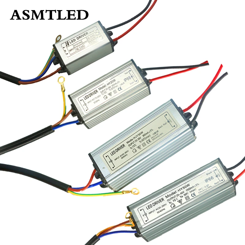 LED Chip Power Supply Adapter AC 85-265V to DC 24-38V LED Bead Lighting Transformers 10W 20W 30W 50W 100W Waterproof LED Driver