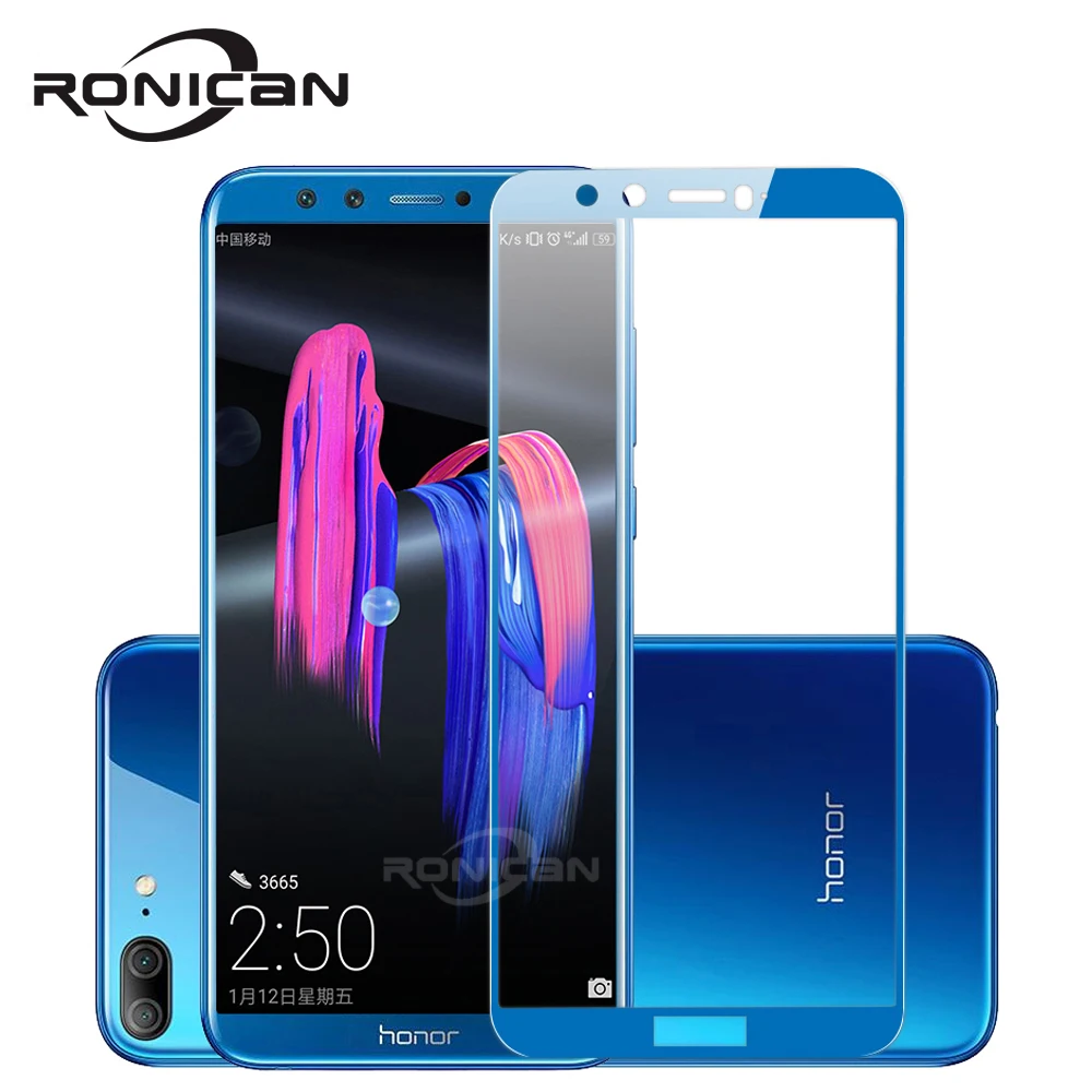 RONICAN Anti-Scratch 0.26mm Tempered Glass For Huawei Honor 9 9 Lite V9 Screen Protector For Honor V10 9 Lite Protective Glass