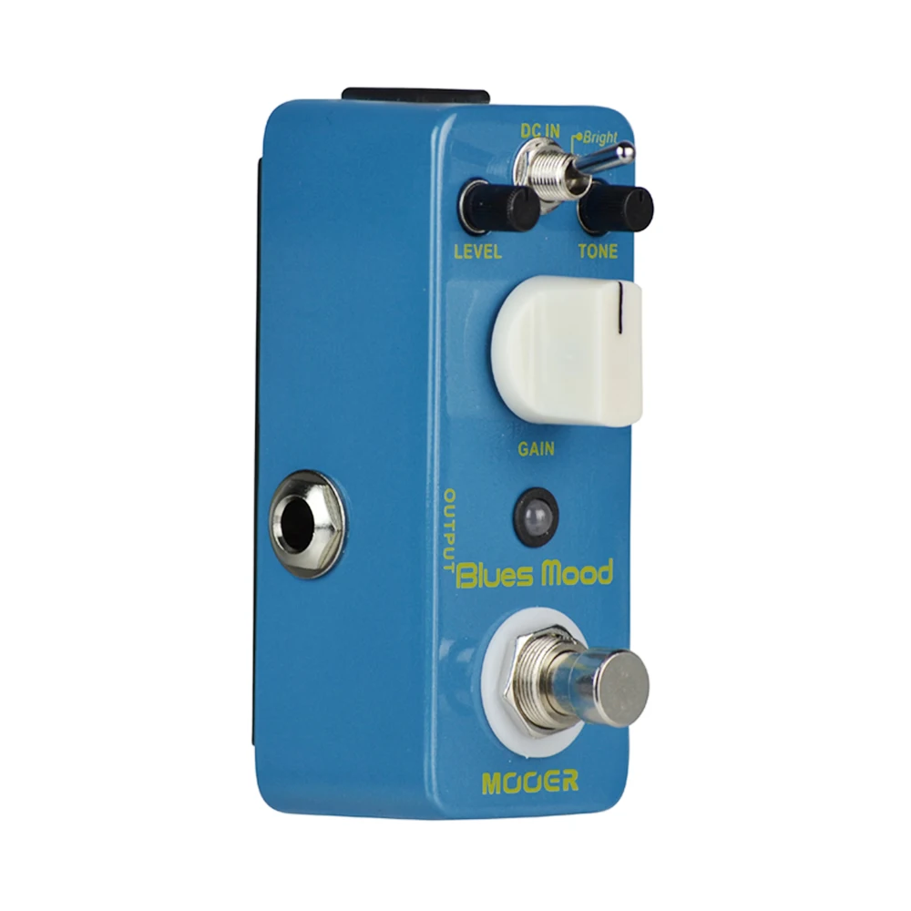 MOOER MBD2 Pedal de guitarra Blue Mood estilo Blues Pedal de efecto de guitarra Overdrive 2 modos (brillante/grasa) True Bypass carcasa totalmente