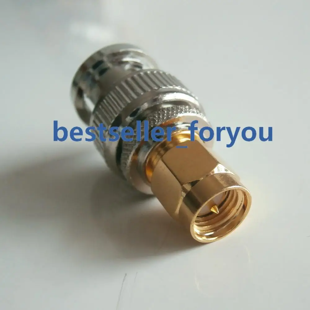 

1X SMA Male to BNC Male Plug Straight SMA-BNC F M/M RF Coaxial Adapter