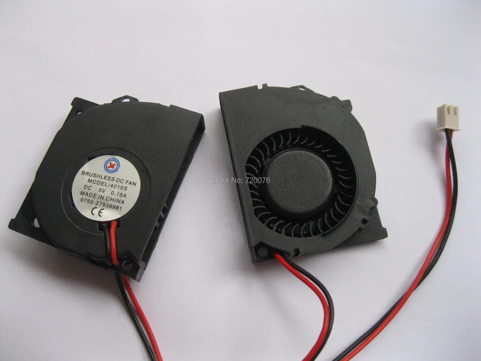 

1 pcs Brushless DC Cooling Blower Fan 4010s 5V 2 Wires 50x40x10mm