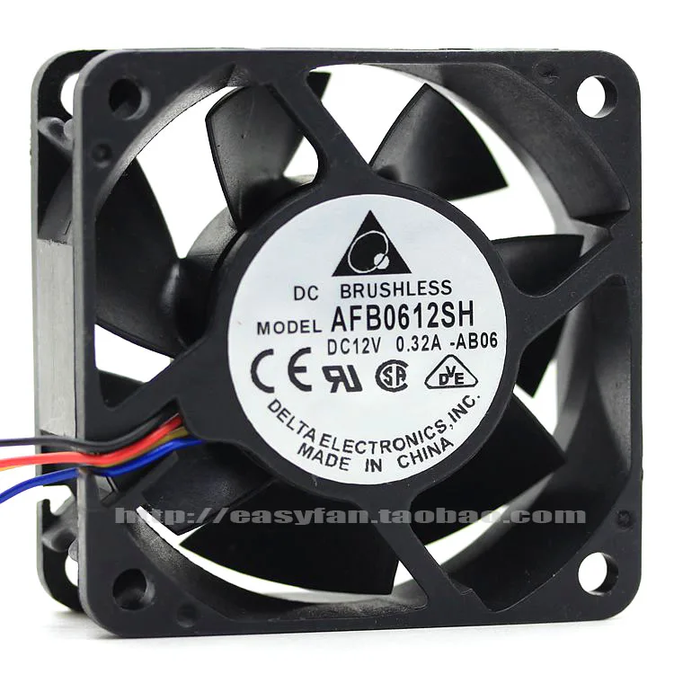 

NEW DELTA 6025 AFB0612SH 12V 0.32A 6CM PWM temperature control PWM high air volume cooling fan