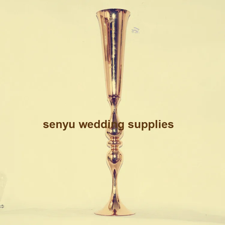 10PCS 88cm Chandelier Pedestal Stand Wedding Gold Vases Table Centerpieces Metal Flower Stand0379