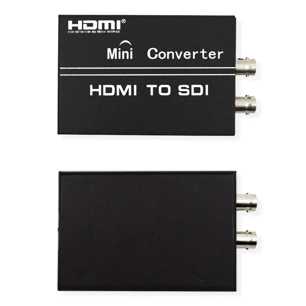 Konwerter HDMI na SDI Adapter podwójny HDMI w 2 BNC się HDMI2SDI do SDI SD HD 3G 1080P dla PC DVD ekran do laptopa