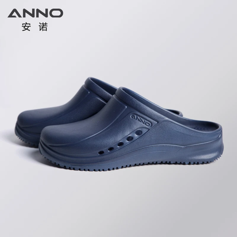 ANNO-zapatos de trabajo suaves y transpirables para hombre y mujer, zuecos ligeros para enfermera, zapatillas antideslizantes planas para Hospital,